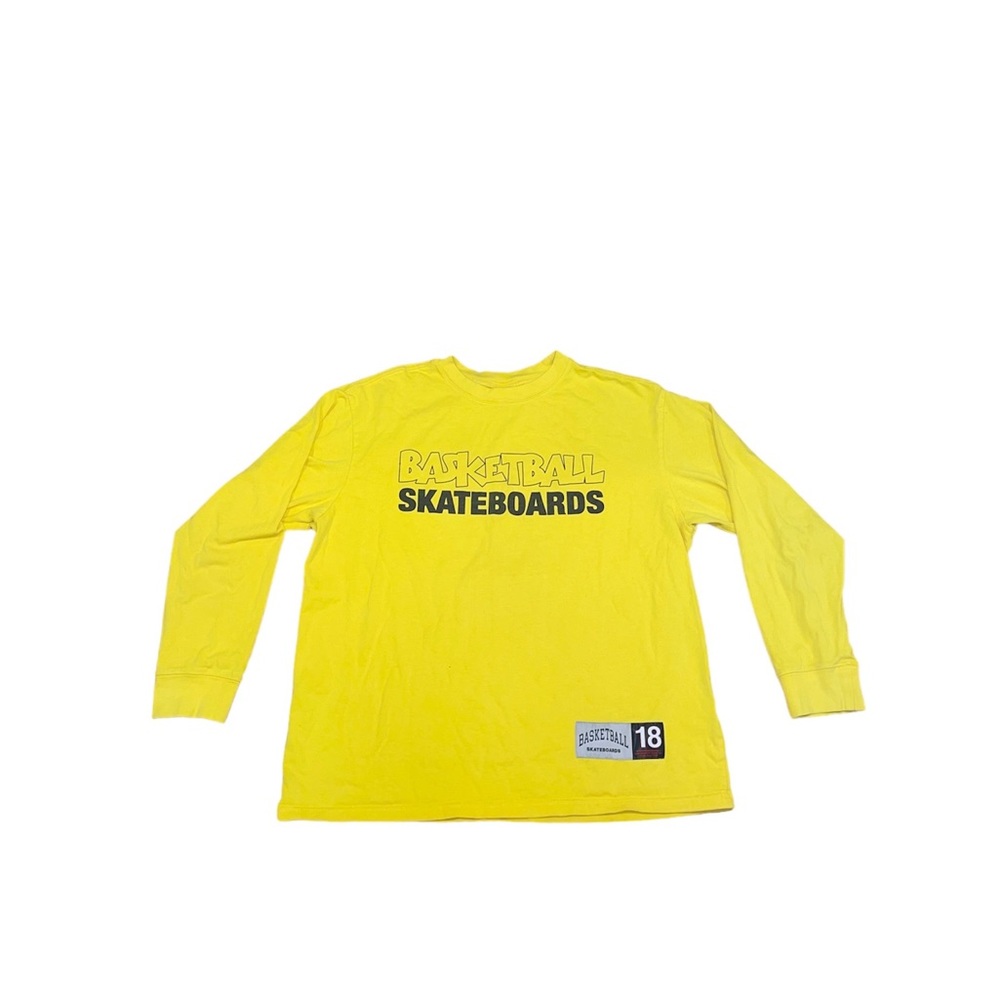 Basketball Skateboard Yellow Long Sleeve Shirt